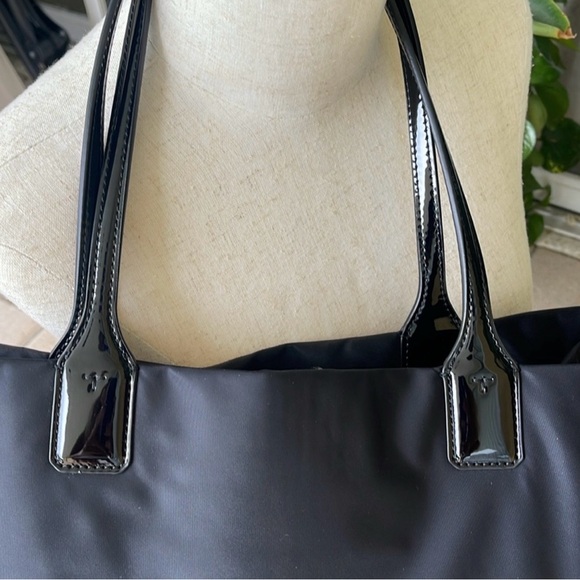 Tory Burch Ella Large Tote Black Nylon patent leather - Picture 10 of 15